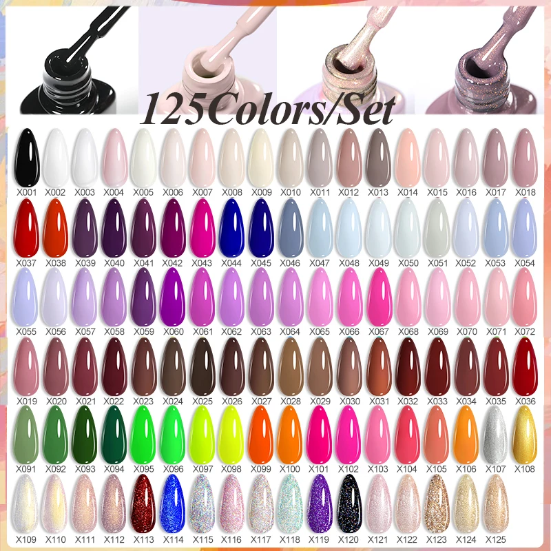 LILYCUTE 7ml ネイルジェルポリッシュ グリッター ブライトカラー 秋冬 ヌード レッド ブラウン ソークオフ UV/LED フレンチネイルデザイン