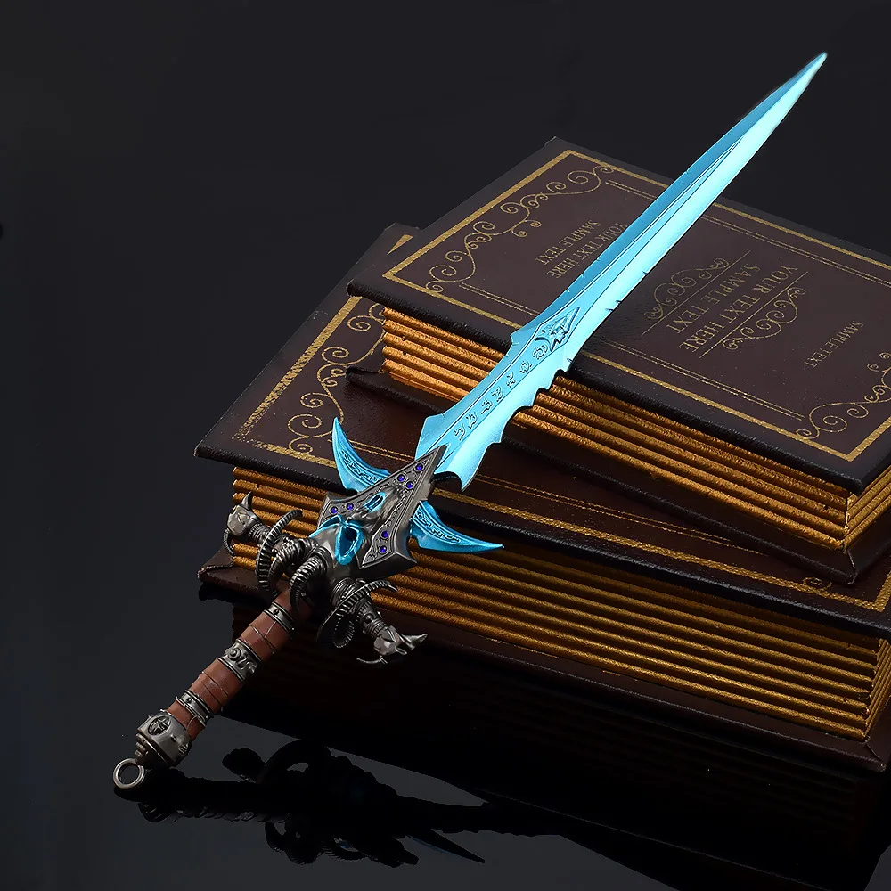 Frostmourne World of Warcraftゲーム周辺機器キーホルダー、武器モデルのおもちゃ、剣の装飾、クラフトギフトコレクション、30cm