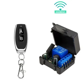 Portão Universal Interruptor De Controle Remoto, 433 MHz, DC 12V, 10A Relé Receptor, Mini Módulo, Portão de LED, Porta De Garagem
