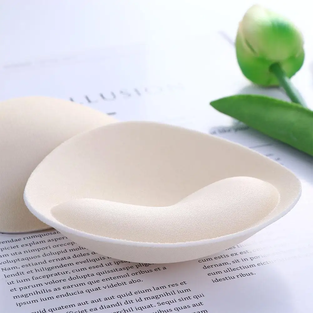 Bra Pads Push Up Sponge Pad Triangle Inserts Cups Heart Women Chest Cups Breast Bra Thicker Chest Pads Inserts Chest