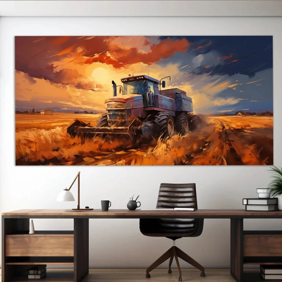 Harvest Season Landscape Truck DIY 5D Diamond Painting Kits New 2025 Large Size Diamond Mosaic Embroidery Cross Stitch Kits