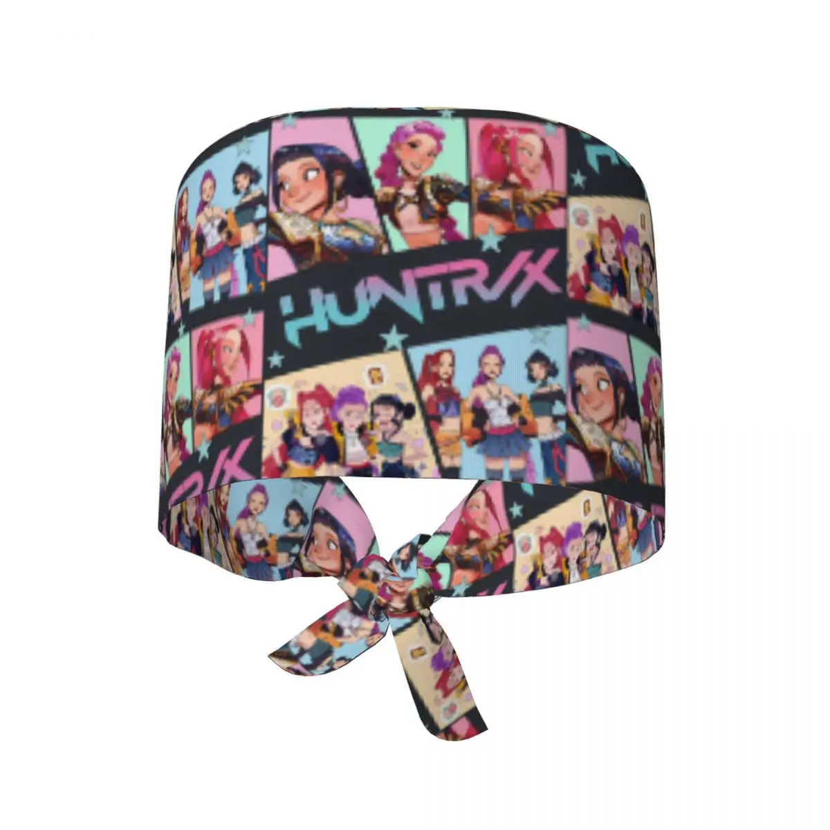 Nurse Hat KPop Demon Hunter Work Scrubs Hat Anime Fashion Medical Cap Soft Elastic For Men Women Holder Long Hair Working Caps