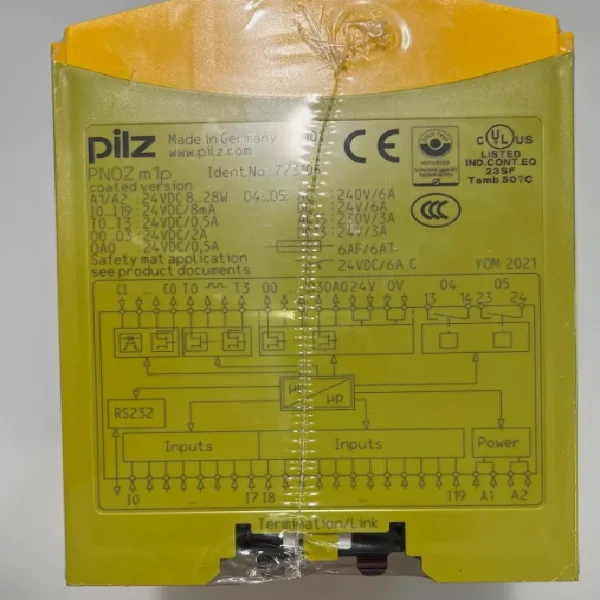 

773105 1 шт. Новое реле безопасности Mushroom Ponz M1P, абсолютно новое, оригинальное, в наличии, для ПЛК