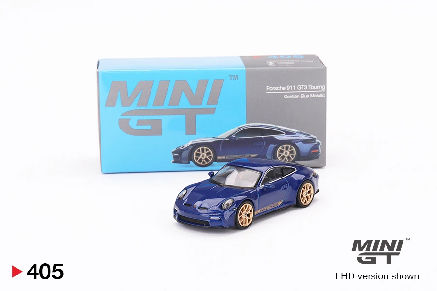 1:64 #405 911 992 GT3 Touring alloy finale miniature simulation car model, collectible ornament, custom toy image 3