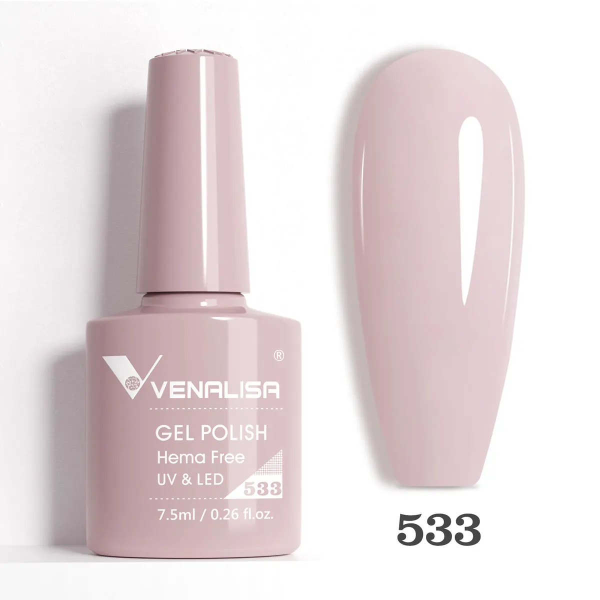 Venalisa 7,5 ml HEMA FREE Jelly Nude Pink Nagelgellack, Soak Off UV-LED-Gellack, Nagelmaniküre-Lack – Detail 38