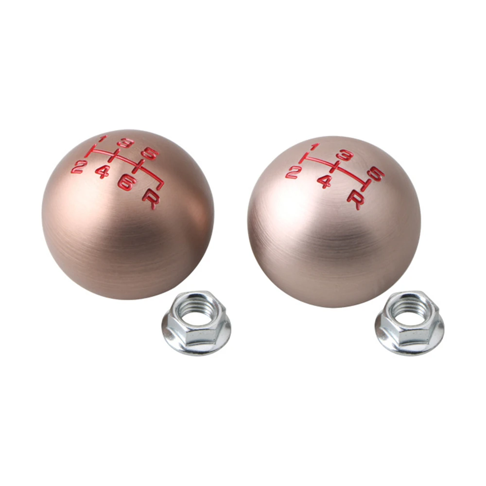 5 6 Speed Car Aluminum Ball Shape Gear Shift Knob Shift Lever Fit For Honda Civic FD2 FN2 EP3 DC2 DC5 S2000 F20C
