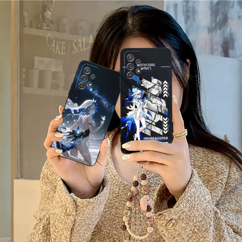 

Wuthering Waves Shorekeeper Phone Case for Samsung Galaxy M55 54 42 35 34 33 32 23 22 15 14 13 12 F55 5G Colour Printing Pretty