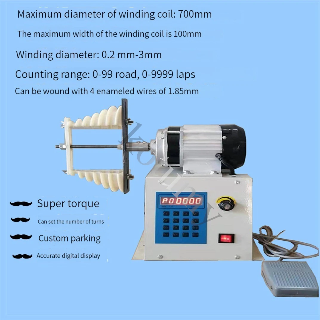 CNC Winding Machine Electric Winder Coil Winding Machine High Torque Coil Winder Enameled Automatic Winding Tool