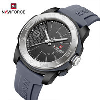 NAVIFORCE Mens Quartz Watches Top Brand Simple Business Wristwatches Sports Waterproof Silicone strap Watches reloj hombre 2024