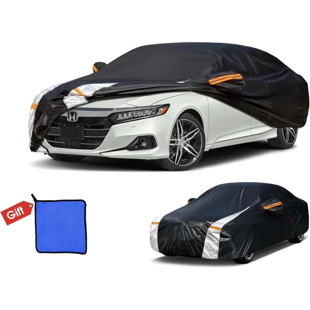 

Custom Fit Car Cover 100% Waterproof All Weather with Towel, 10 Layers Protection for 2001-2026 Models, UV Rain Sun Shield
