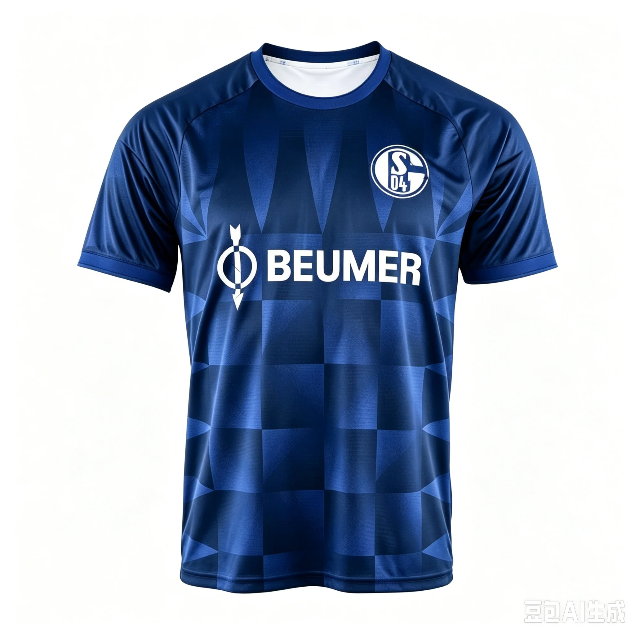 2026-27 Schalke 04 Heim- und Auswärtstrikot mit 3D-Digitaldruck, bequemes und atmungsaktives Sport-Freizeit-Oberteil, Familien-Set – Detail 5