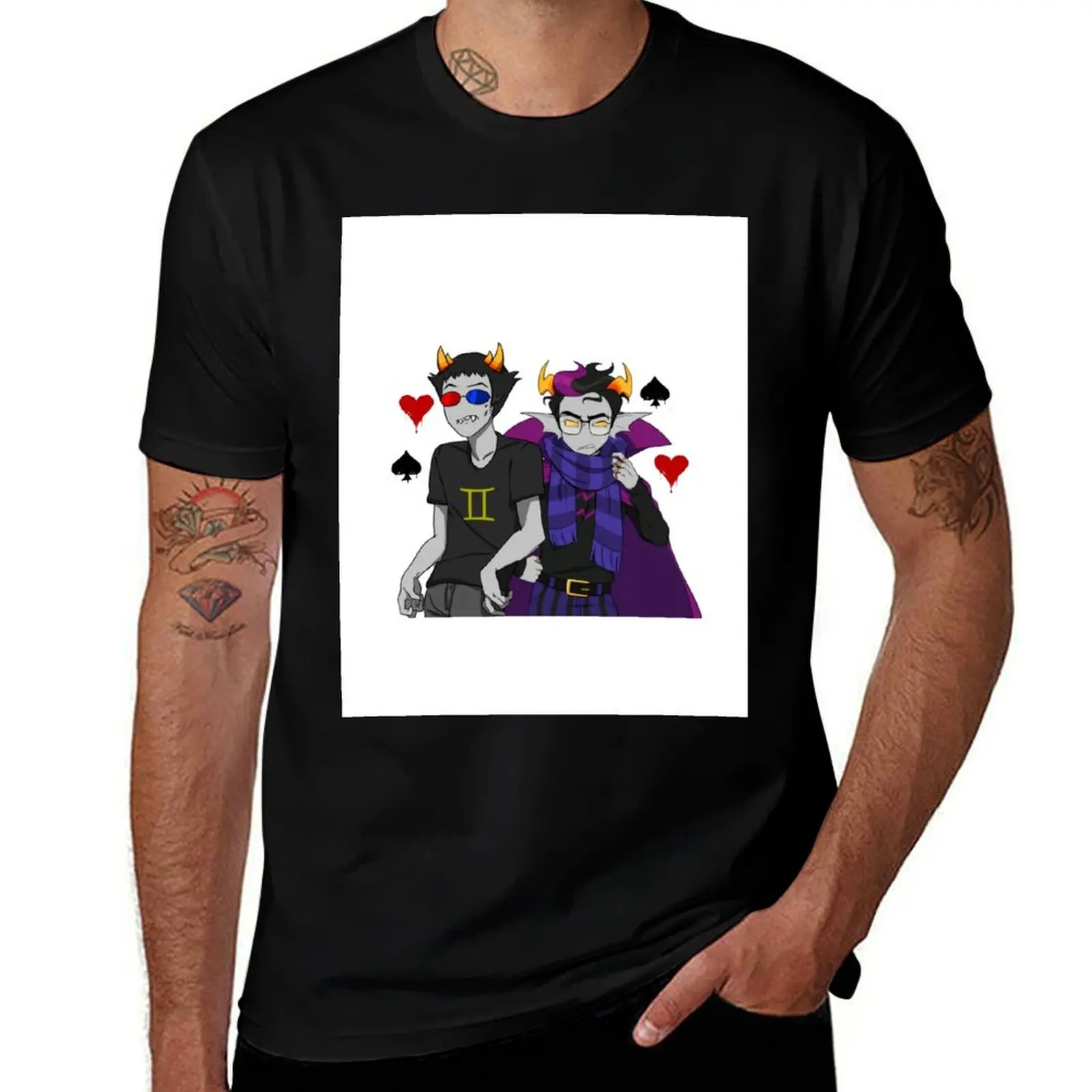 

relationship status: it's complicated (sollux/eridan) T-Shirt t shirts with prints cotton t shirts high quality T-shirt
