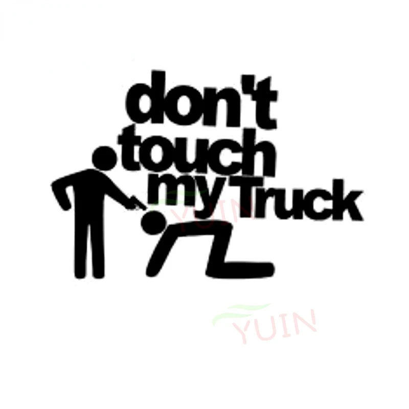 

"Don't touch my truck" Personalized car sticker Interesting text, decorative accessories sticker Creative body