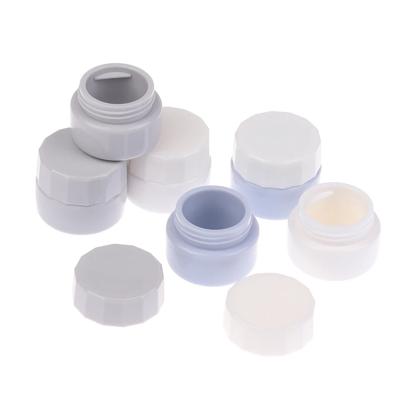 

●2Pcs 5ml Nail Patting Gel Empty Jar Nail Painted Polish Holder Case Packaging Box Manicure UV Glue Organizer Portable Plastic