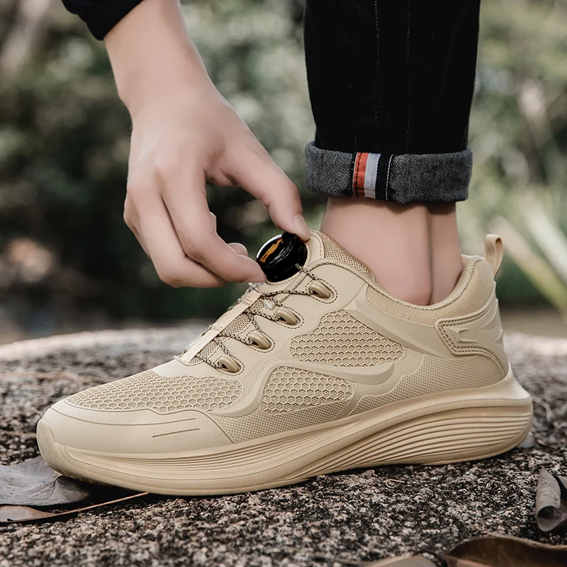 

New Men Hiking Shoes Anti slip and wear-resistant Climbing Sneakers Unisex Outdoor Athletic Sport Shoes Men Trekking shoes