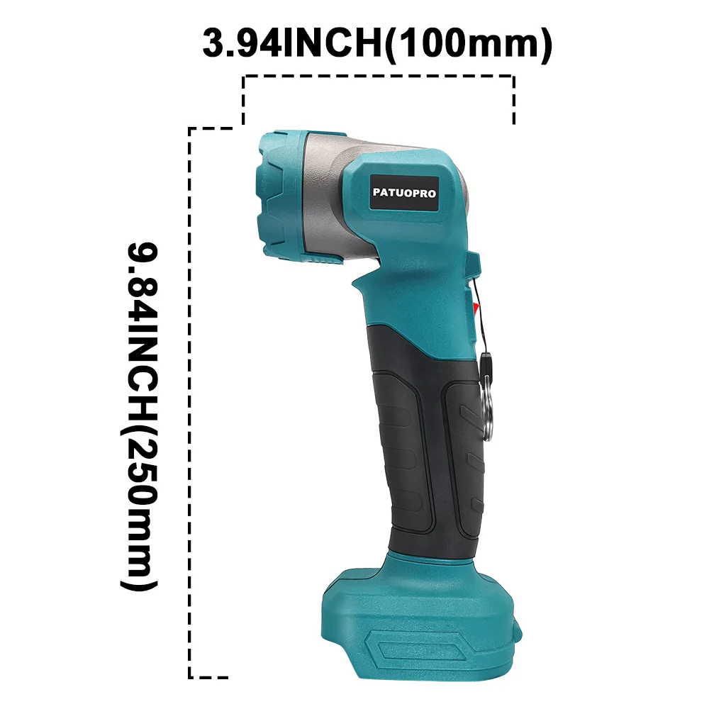 9 Beads Cordless Rechargeable LED Light USB+Type C Base Portable Outdoor Spotlight Charging For Makita 18V Battery (No Battery)