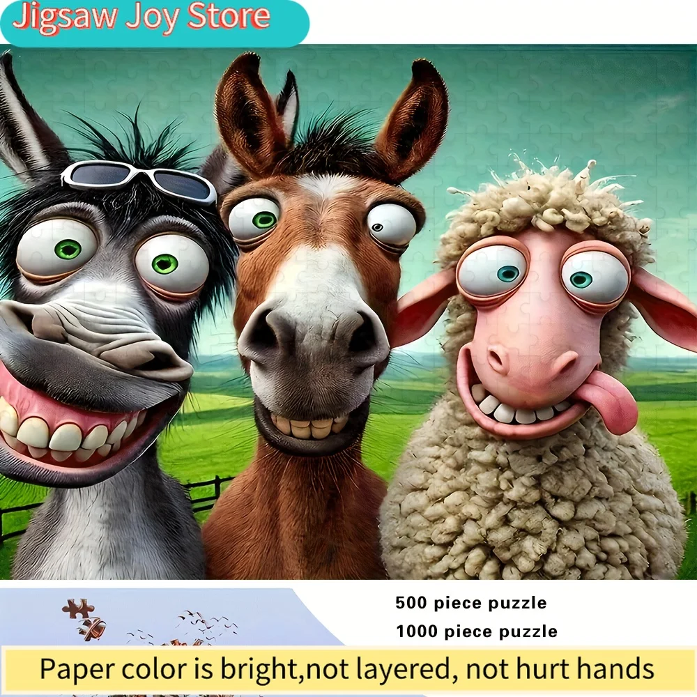 

500 or 1000pcs Adult Puzzle for Adults - Challenging Large 500/1000pcs with Complex Patterns, Family Game Night for /Christmas