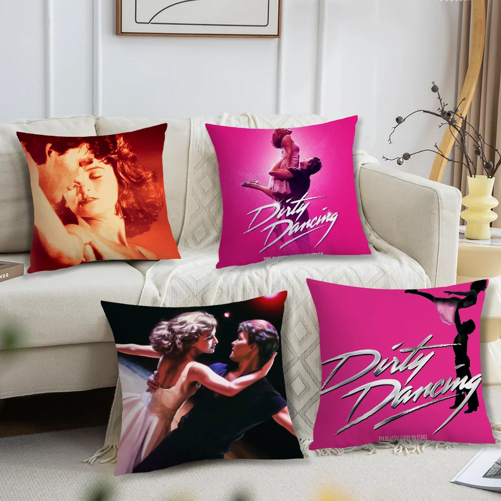 Funda de cojín con estampado de película clásica Dirty D-ancing, decoración para sofá, hogar, coche, habitación, cafetería, oficina, simplicidad nórdica