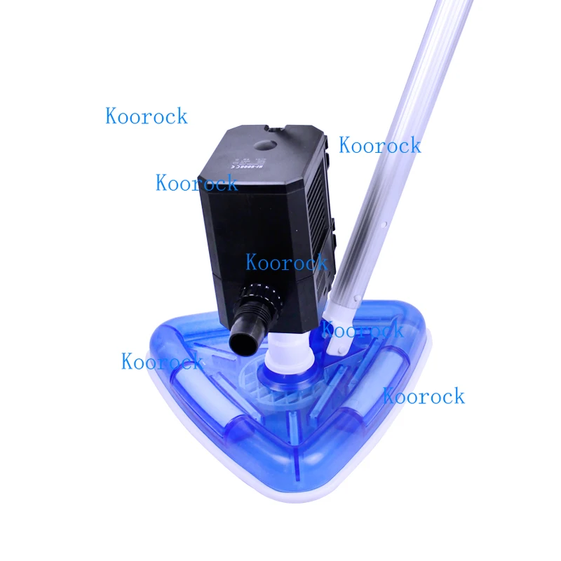 Limpador automático de piscina para pequenas e médias, tanque de peixes koi, aspirador de pó subaquático, remove resíduos de lama e sujeira