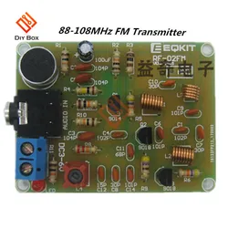 FM Wireless Transmitter Module DIY Kit 88-108MHz Electronic Frequency Microphone Stereo Radio Board Parts Adjustable DC 3V 6V