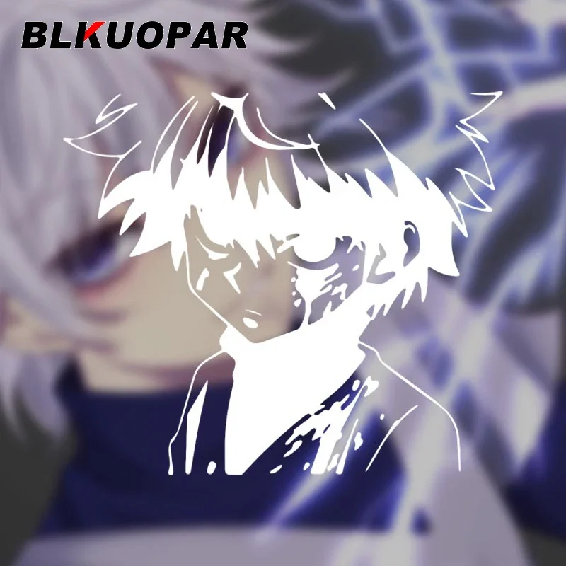 BLKUOPAR For Hunter x Hunter Killua Zoldyck Car Stickers Car Accessories Decal Air Conditioner Creative Die-cut Vinyl Decoration