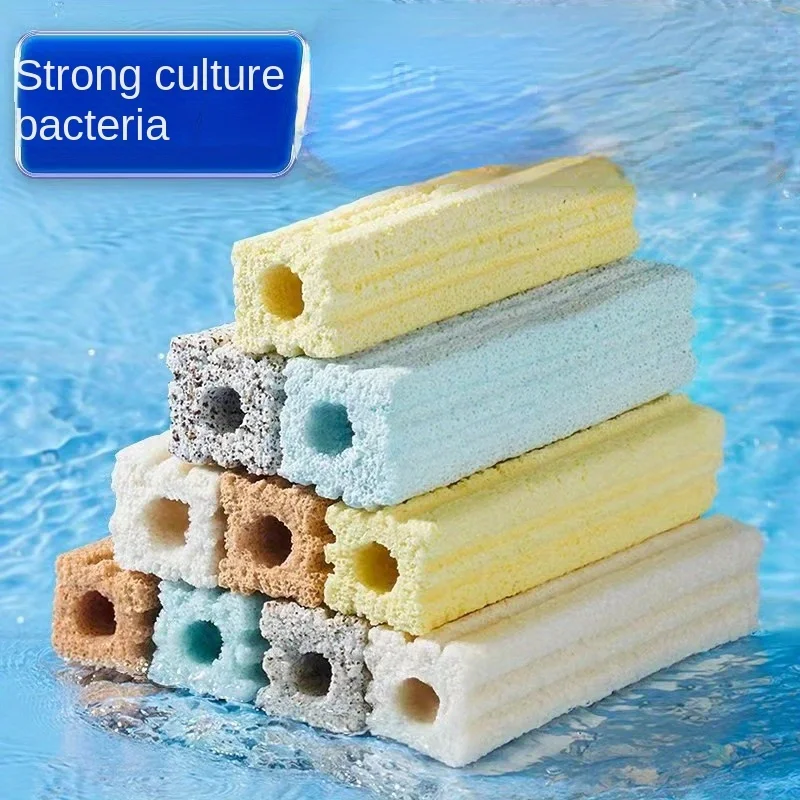 

10pcs Aquarium Fish Tank Filter Media Nano Biochemical Nitrifying Bacteria Sponge Filter Cylinders,Skimmer, Aquarium accessories