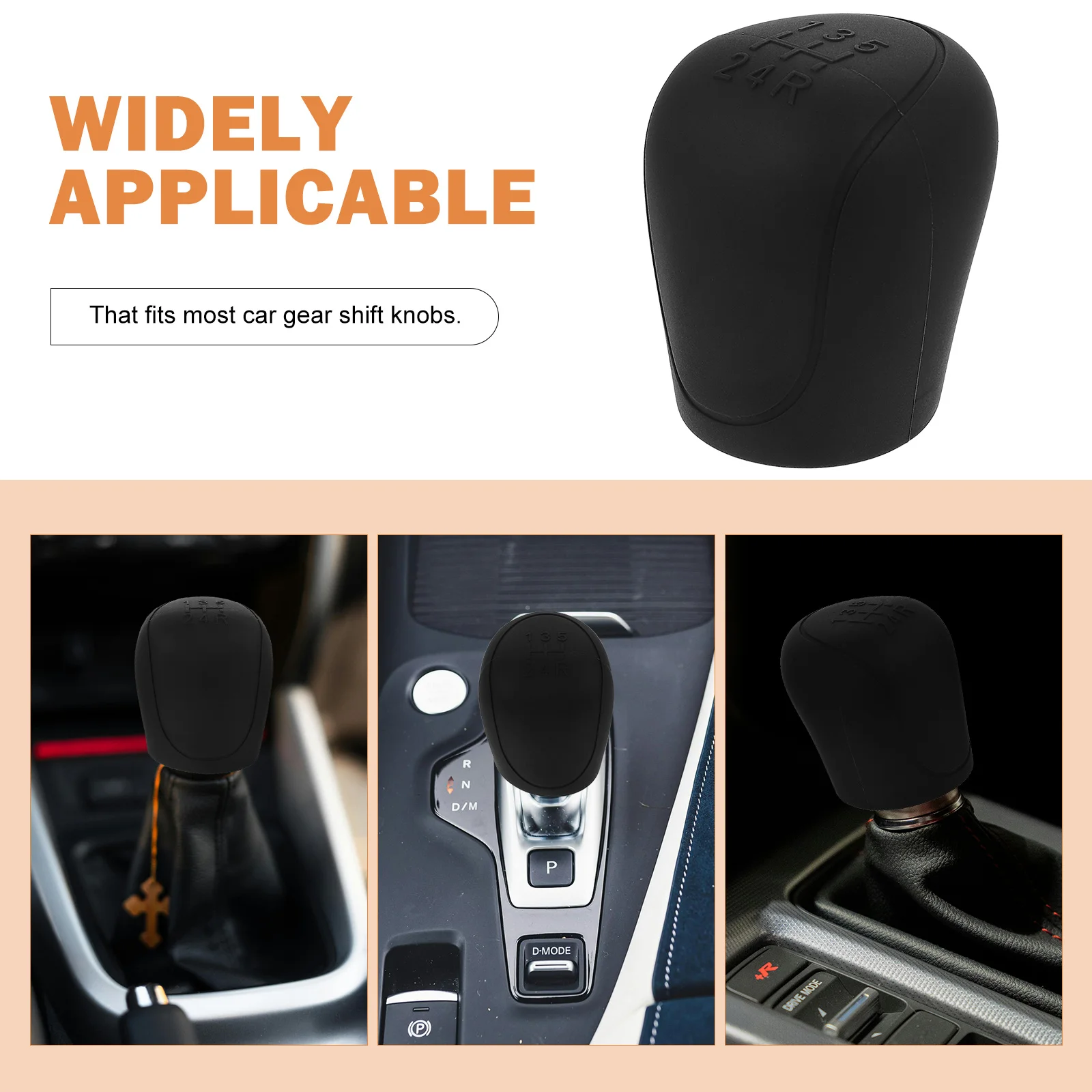 

Anti-Slip Shift Knob Cover Silicone Universal Fit For Car Gear Stick Automotive Interior Accessory Gear Shifter Cover