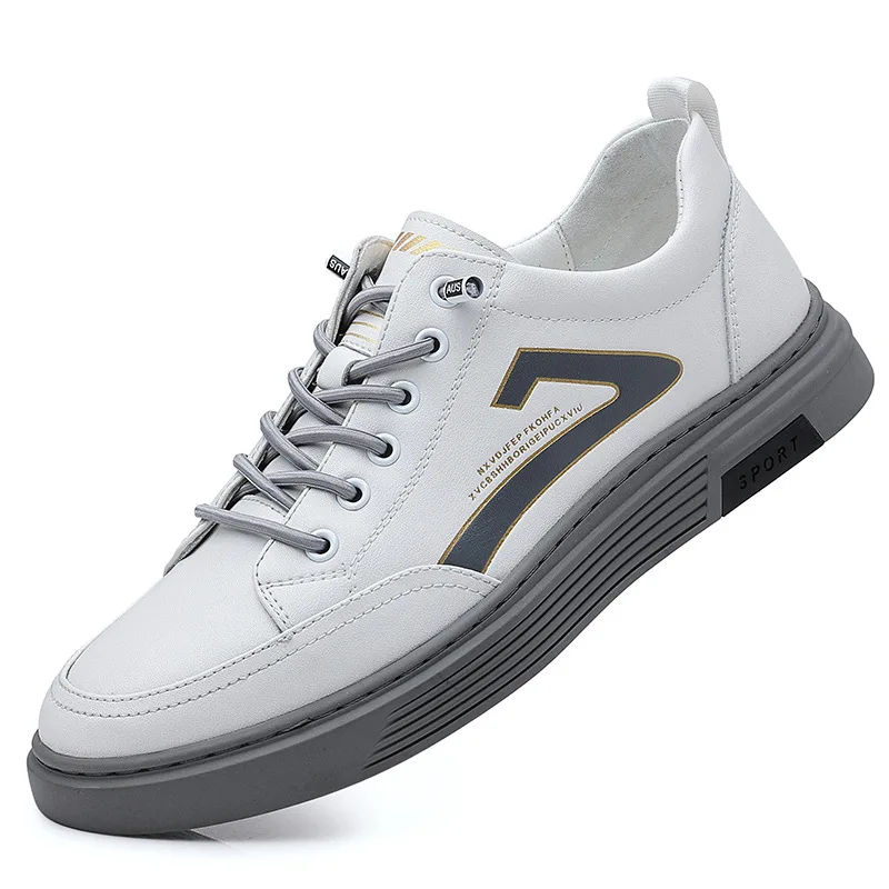 

Мужская обувь2022Весна Новый корейский стиль Модная универсальная повседневная онлайн-кожаная обувь Нескользящие белые кроссовки Модная обувь Вэньчжоу