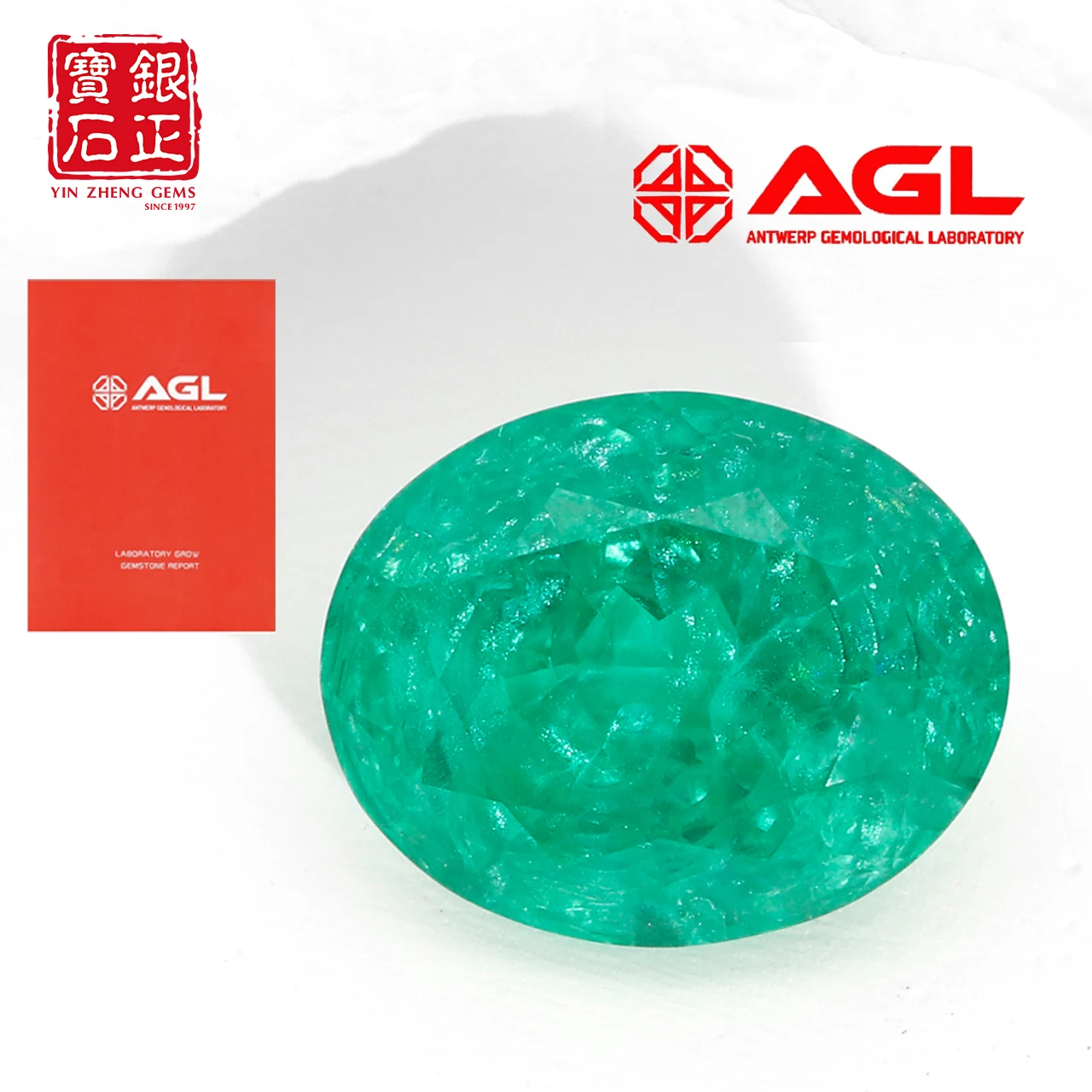 Flame Melted Crushed Ice Cultivate Tsavorite Yttrium Aluminum Garnet Oval Shape With AGL Certificate Fine Jewelry Loose Gemstone