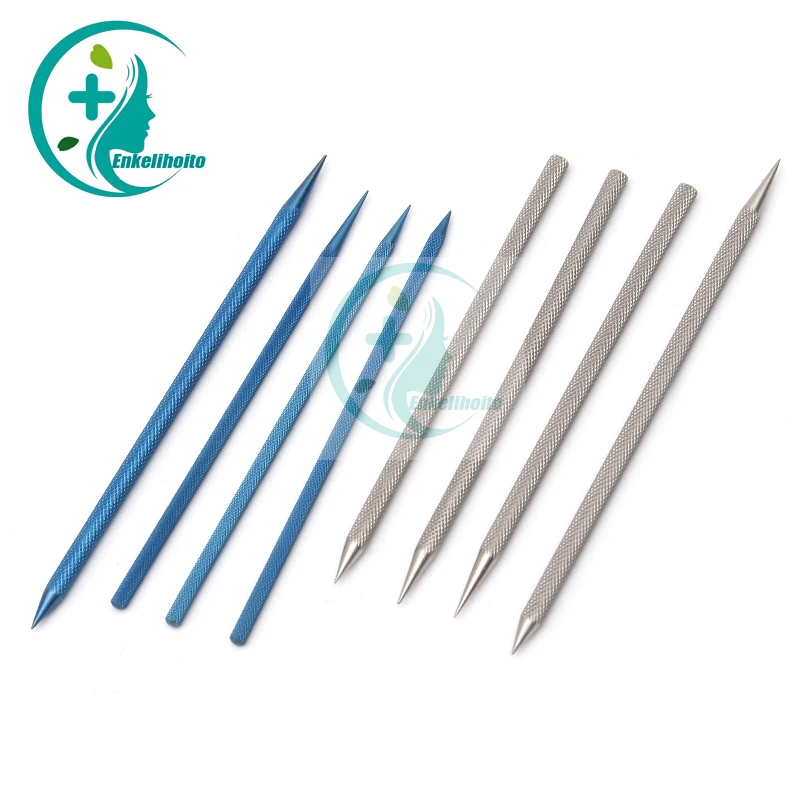 Dilatador Lacrimal Castroviejo Oftálmico, Single Double Head Punctal Dilator, Cirurgia Oftálmica Instrumento Titânio