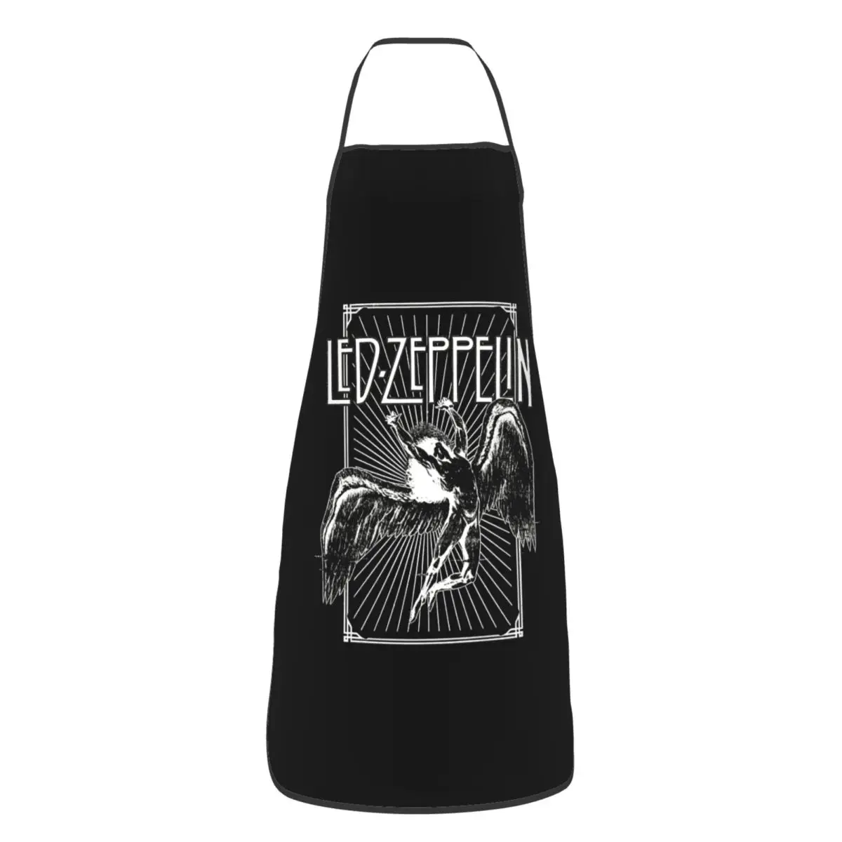 Rock Band Led Zeppelin Album Graphics Aprons Chef Cooking Tablier Sleeveless Bib Kitchen Cleaning Pinafore Women Men Gardening
