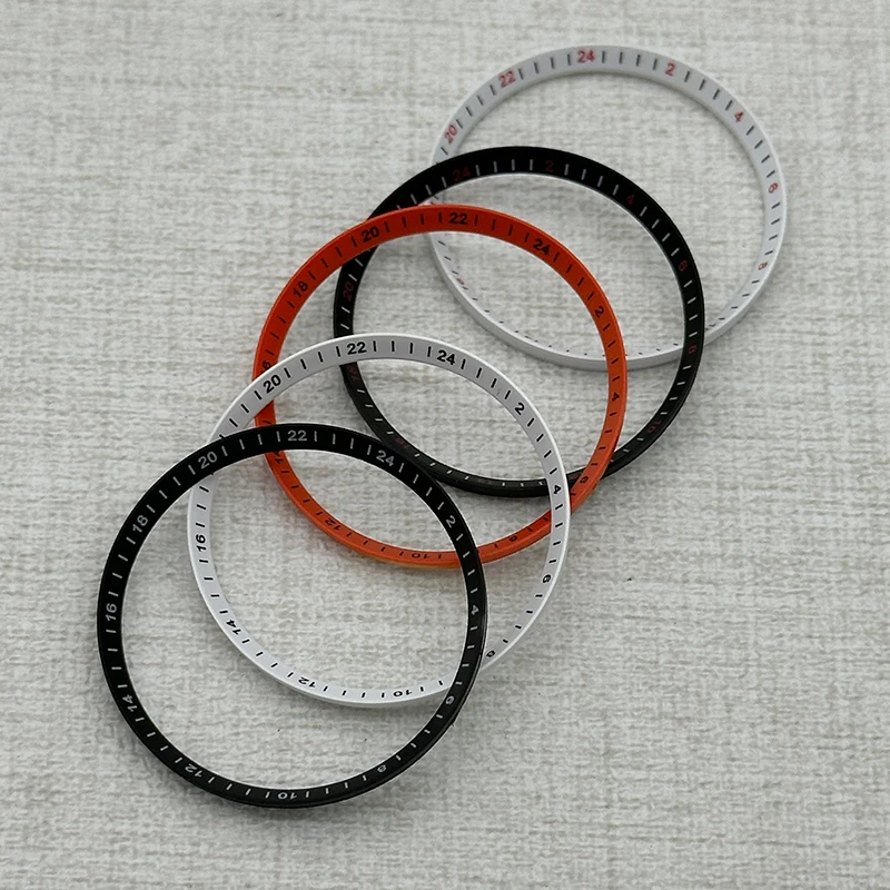 30.5mmX27.5mm Watch Bezel Scale Ring Compatible Models SKX007 SKX009 SRPD 6015 Case Plastic Inner Ring NH35 NH36 Case Inner Ring