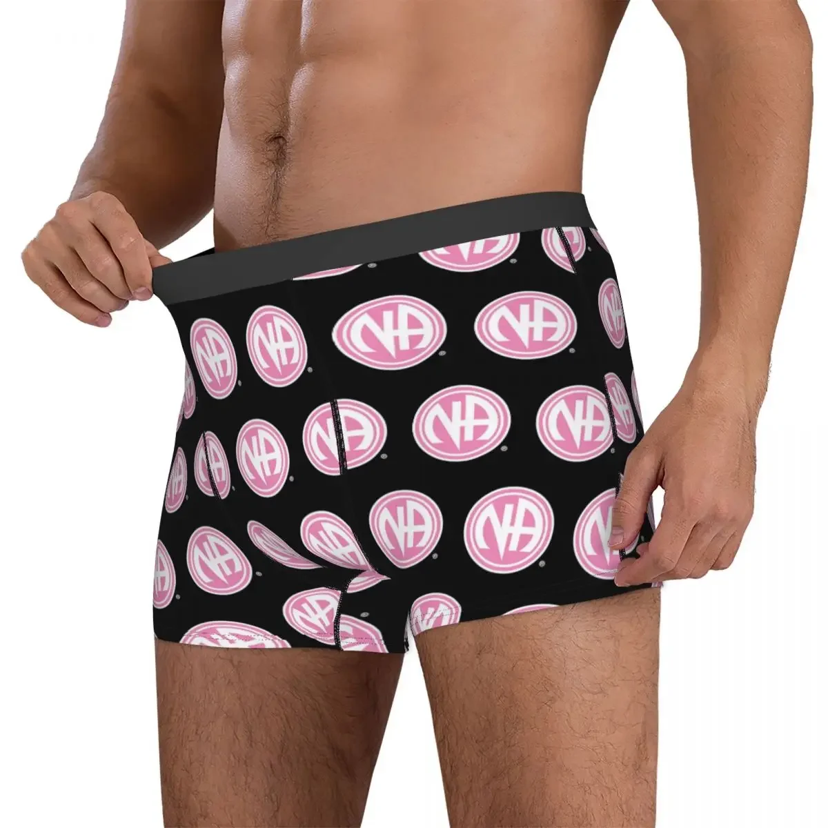 Boxer Underpants Shorts NA - Narcotics Anonymous Panties Men Comfortable Underwear for Homme Man Boyfriend Gifts