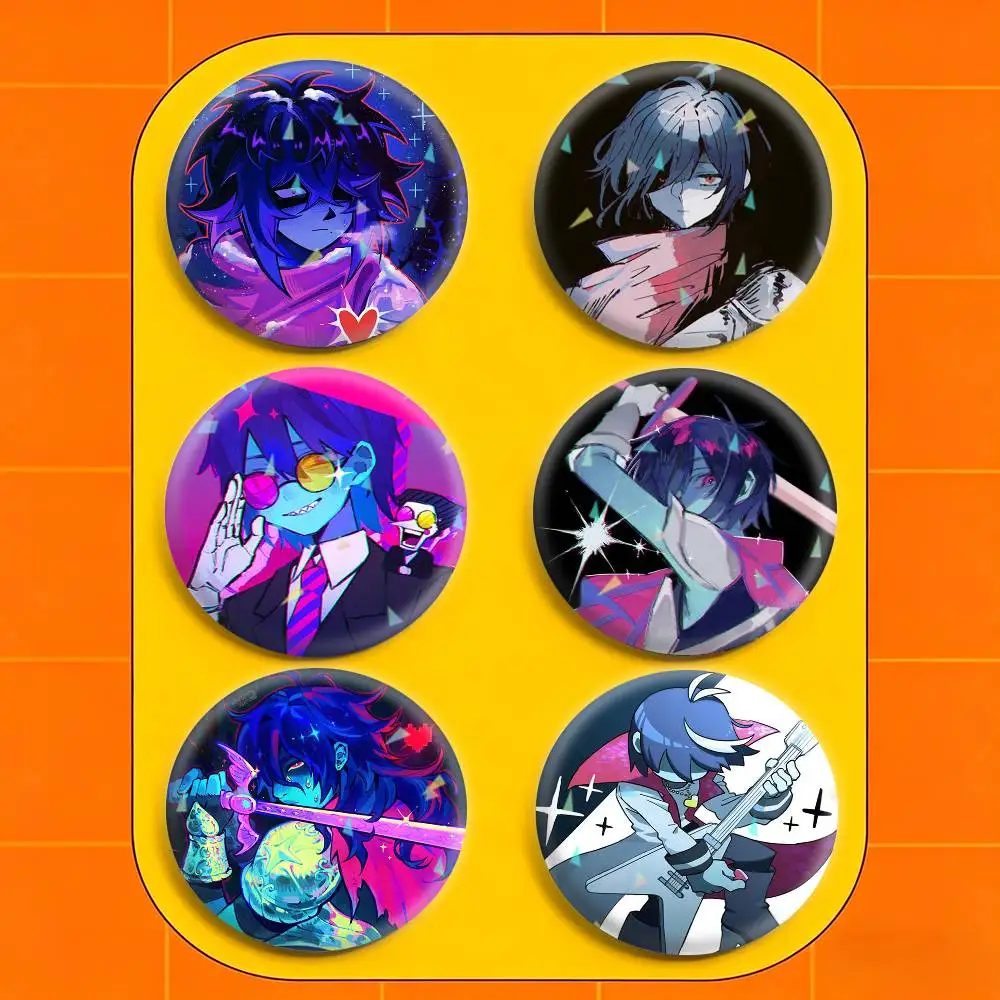 

D-Deltarune K-Kris 32/44/58mm Handmade Pins Round Brooch Badge Backpacks Clothes Jewelry Gifts