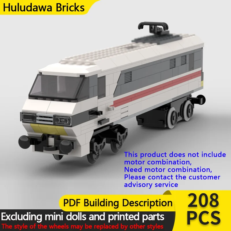 

Модель городского автомобиля MOC, строительные кирпичи, класс 91, электрический локомотив, модульная технология, детские праздничные подарки, сборные игрушки, костюм