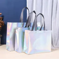 Sacchetti portaoggetti da 1 pezzo borsa Tote in tessuto Non tessuto nuova borsa regalo di grande capacità borsa a tracolla negozio di abbigliamento borsa per la spesa riutilizzabile