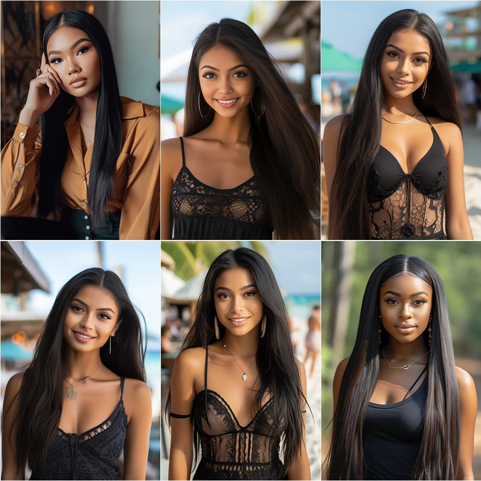 26Inch Human Hair Bundles 10A Brazilian Raw Hair Weave Bundles 30 38 40 Inch Straight Human Hair Bundles Hair Extensions