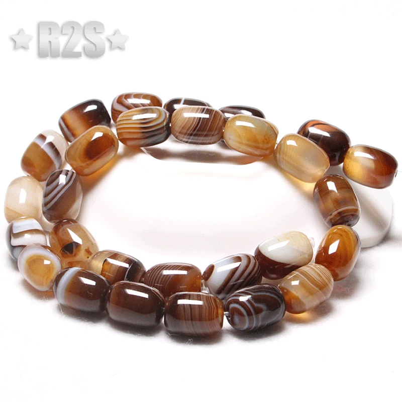 High Quality Peacock Agates Drum Shape Loose Spacer Beads 15'' Strand Semi-Finished Bracelet Beads Accessory For Jewelry Making