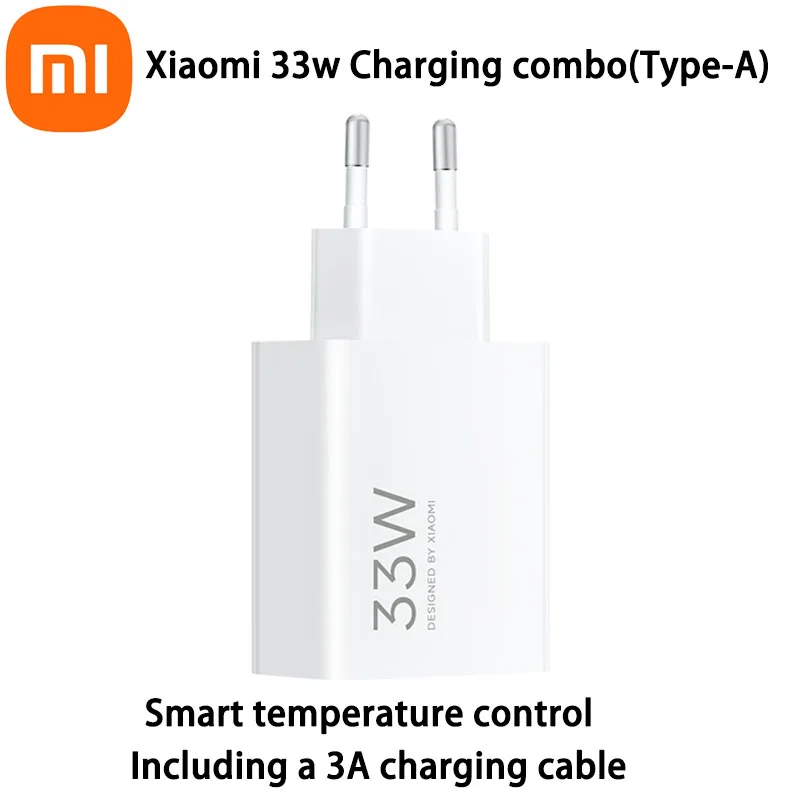 Xiaomi-Fast Charging Combo Type-A Cable with Overcurrent Protection, Data Cable for Phones, Quick Charger, Encryption Protection