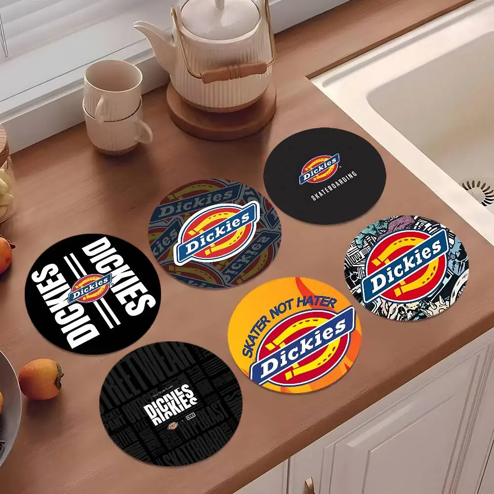 Posavasos D-Dickies de madera redondos de 10 cm, adecuados para bebidas, té, café, hogar, regalo, elección para días festivos