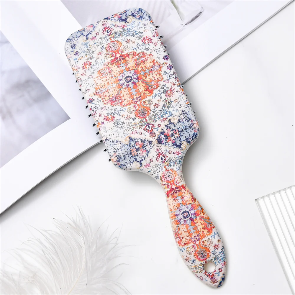 

Bohemian Style Air Cushion Comb - Anti-Static, Scalp Massaging Hair Brush For All Hair Types, Durable Abs Plastic Handle