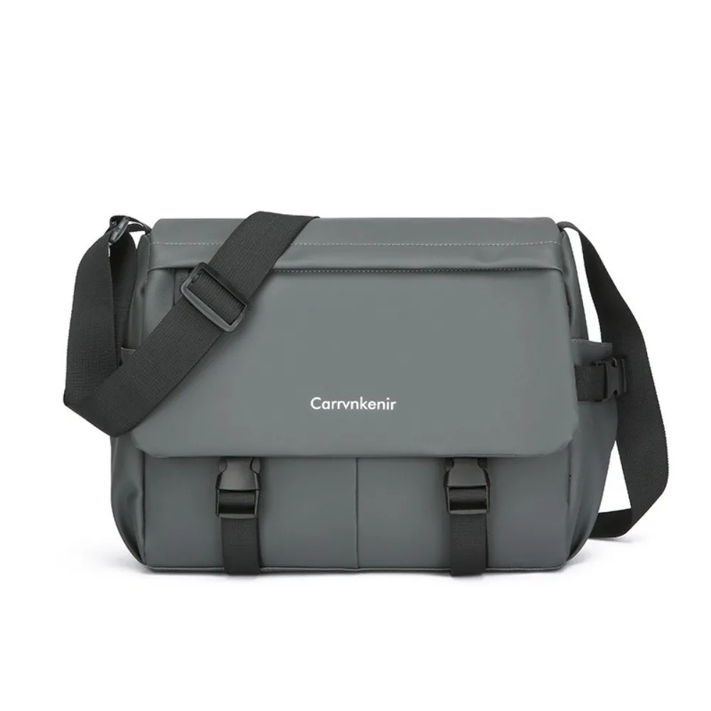 جديد سعة كبيرة حقيبة كتف رجالية عادية قماش حقيبة كروسبودي مقاوم للماء حقيبة ساعي الرجال #1