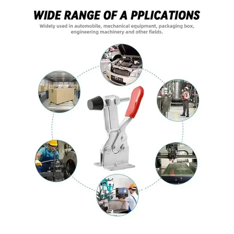 GH-201 2/4 قطعة المشبك السريع الأفقي عمال تشاك لآلة الحفر النجارة 27 كجم عمودي تبديل المشبك #5