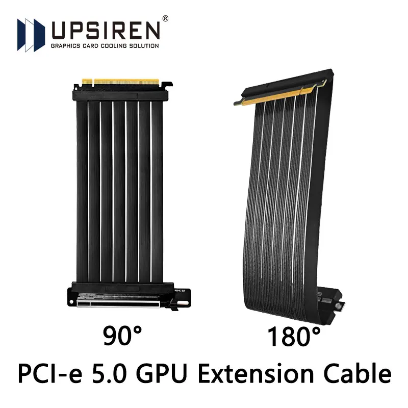 UPSIREN PCI-E 5.0 X16 GPU Extension Cable, Cable Length 200mm/Gold-Plated Process/Suitable for 50 Series Graphics Cards