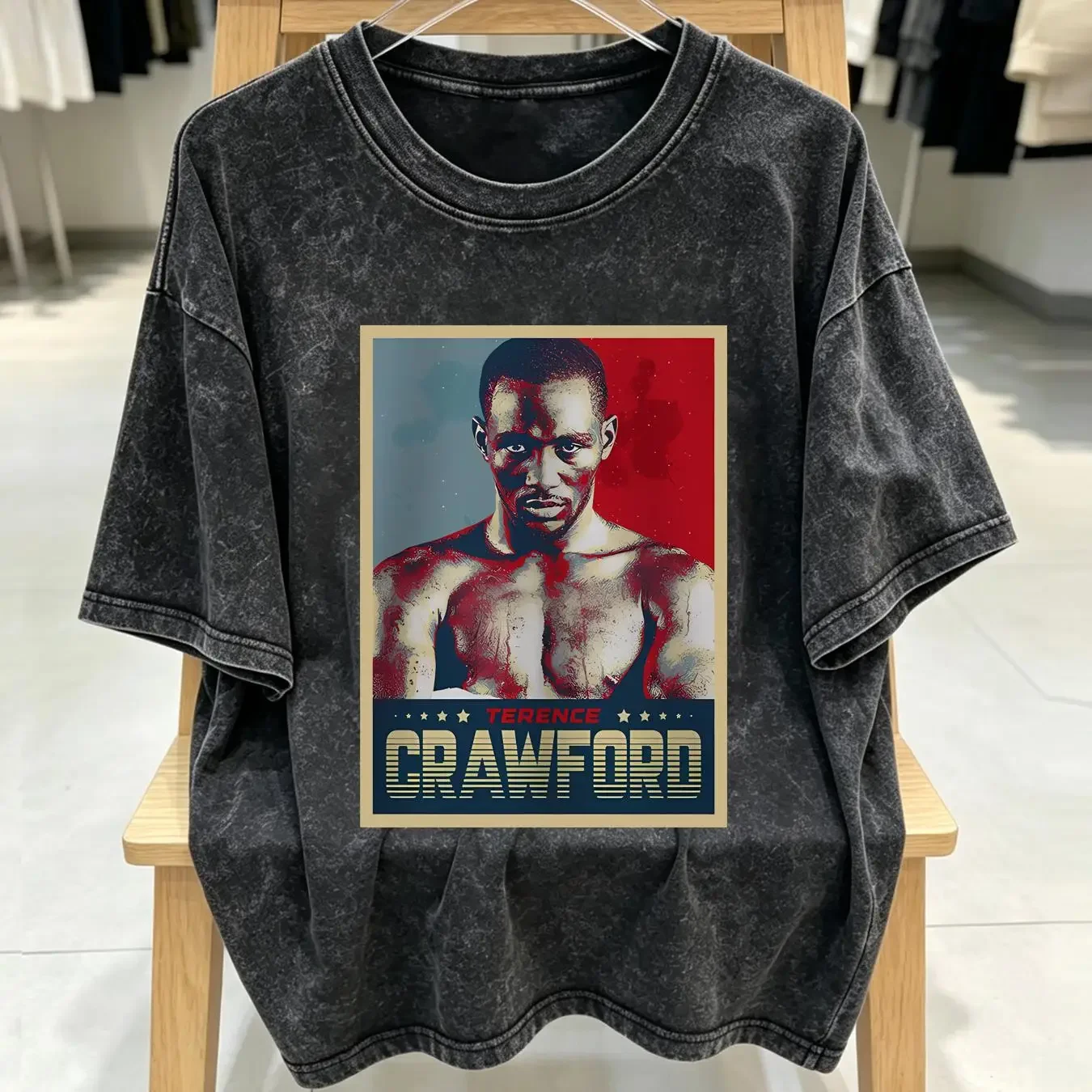 washed T Shirt Terence Crawford Bud American Boxer Boxing Champ Funny long or short sleeves vintage Washed
