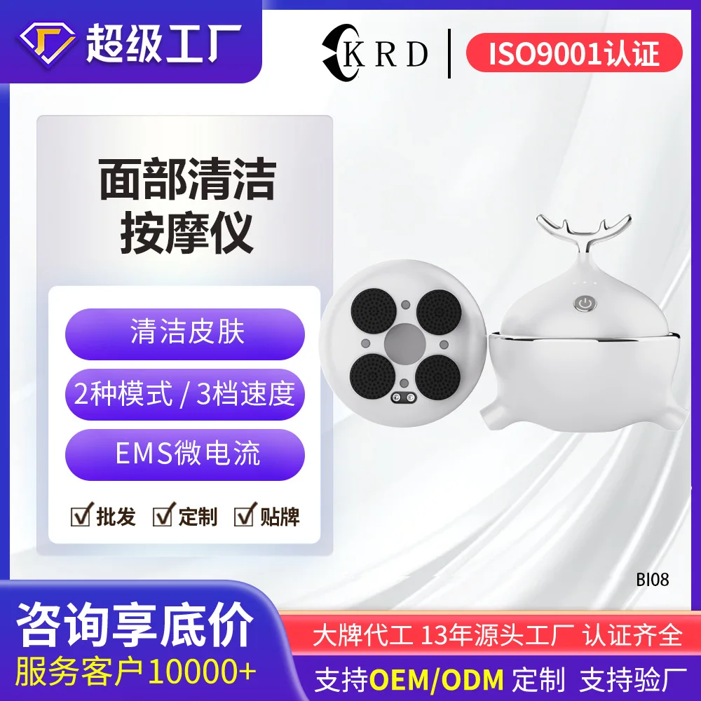 Beauty Instrument Face Multifunctional Removable Cleanser Small Facial Massage Instrument