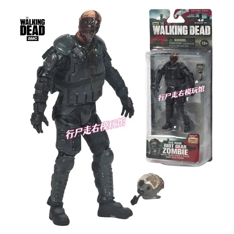 

Macfarlane 5-inch 1/12 GAS MASK ZOMBIE Walking Dead Movie and TV Series Original Action Figures Scale Model Collectible Toy