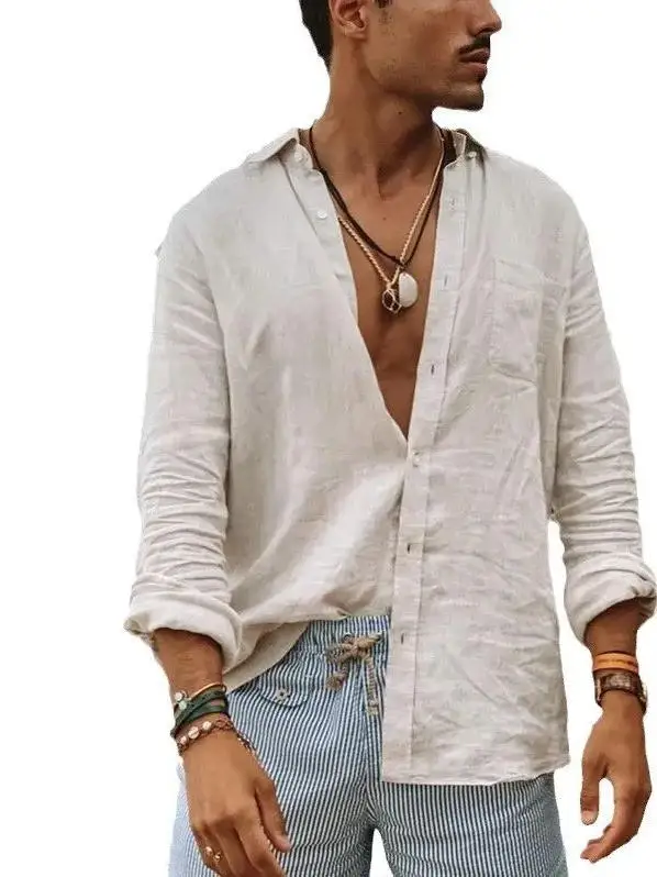 

Мужская рубашка свободного кроя с воротником Long Sve, удобная дышащая новинка, дизайн Fce на подкладке, Thiened, осень-весна irt