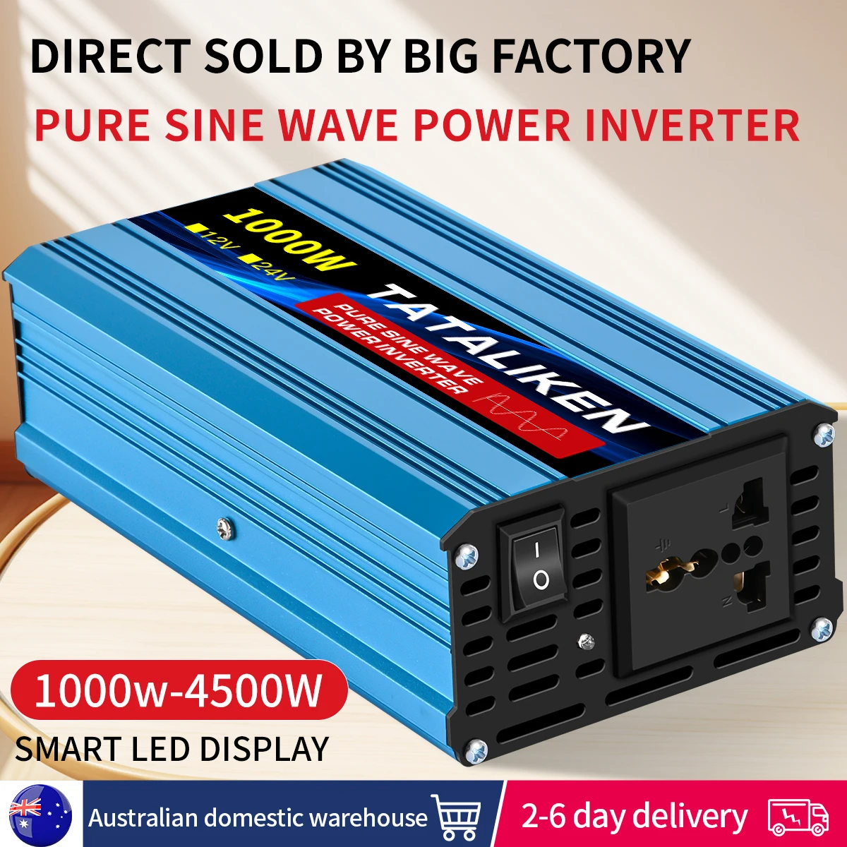 Pure Sine Wave Inverter DC 12v To AC220V 1600W 2500W 3500W 4500W Voltage Transformer Power Converter Solar Inverter