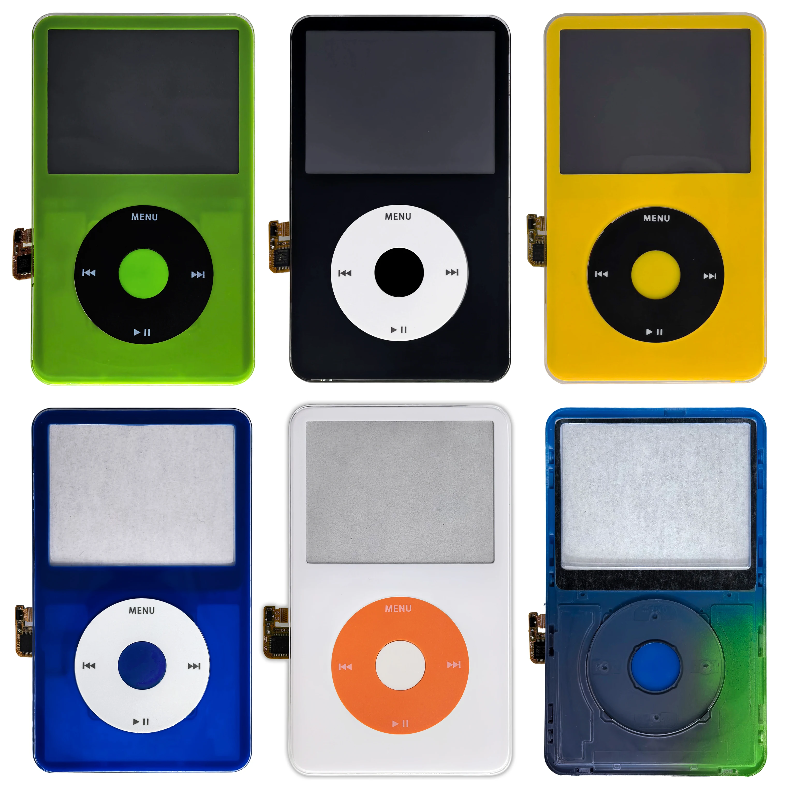 Front Housing Assembly for iPod 5th 5.5th Gen Video, Includes Faceplate Case Cover with Click Wheel & Center Button